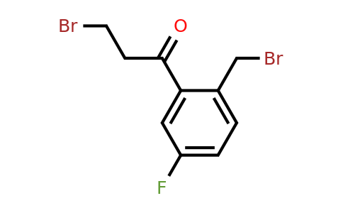 1806429-46-8 | 3-Bromo-1-(2-(bromomethyl)-5-fluorophenyl)propan-1-one