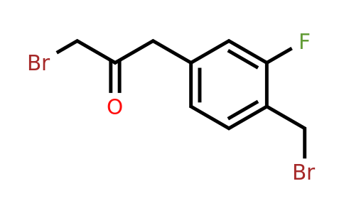 1806429-57-1 | 1-Bromo-3-(4-(bromomethyl)-3-fluorophenyl)propan-2-one