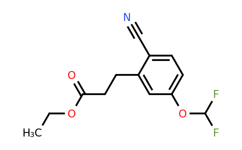 1806430-26-1 | Ethyl 3-(2-cyano-5-(difluoromethoxy)phenyl)propanoate