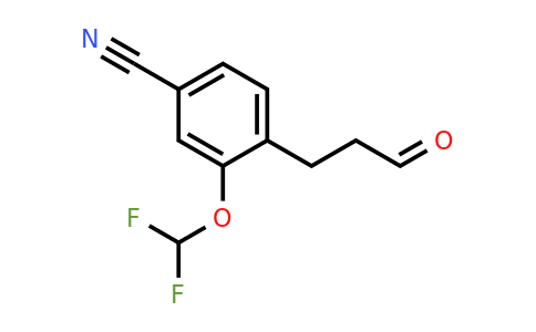 1806430-30-7 | 3-(Difluoromethoxy)-4-(3-oxopropyl)benzonitrile
