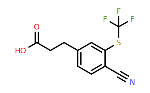 1806430-54-5 | 3-(4-Cyano-3-(trifluoromethylthio)phenyl)propanoic acid