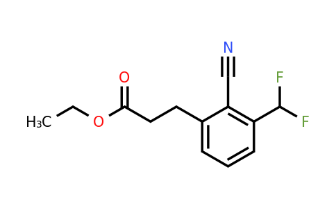 1806430-99-8 | Ethyl 3-(2-cyano-3-(difluoromethyl)phenyl)propanoate