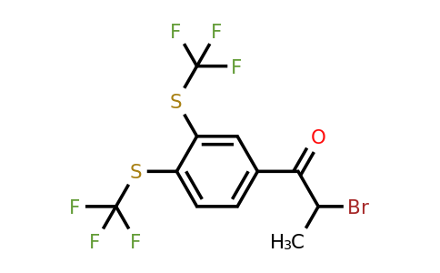 1806433-01-1 | 1-(3,4-Bis(trifluoromethylthio)phenyl)-2-bromopropan-1-one