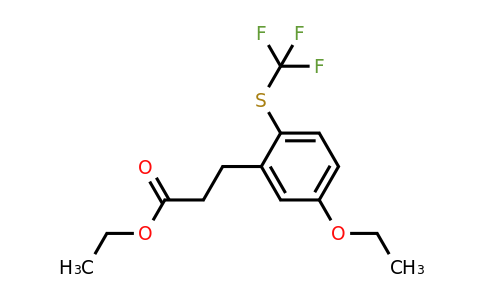 1806433-57-7 | Ethyl 3-(5-ethoxy-2-(trifluoromethylthio)phenyl)propanoate