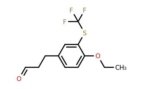 1806433-64-6 | 3-(4-Ethoxy-3-(trifluoromethylthio)phenyl)propanal