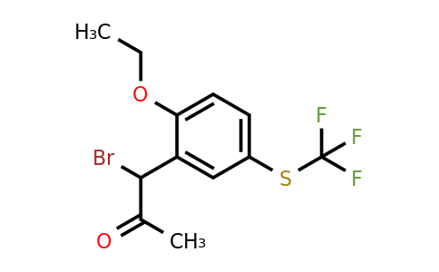 1806433-77-1 | 1-Bromo-1-(2-ethoxy-5-(trifluoromethylthio)phenyl)propan-2-one