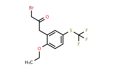 1806433-79-3 | 1-Bromo-3-(2-ethoxy-5-(trifluoromethylthio)phenyl)propan-2-one