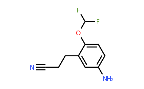 1806433-93-1 | 3-(5-Amino-2-(difluoromethoxy)phenyl)propanenitrile
