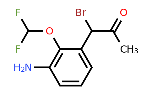 1806434-34-3 | 1-(3-Amino-2-(difluoromethoxy)phenyl)-1-bromopropan-2-one