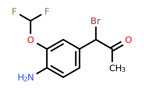 1806434-36-5 | 1-(4-Amino-3-(difluoromethoxy)phenyl)-1-bromopropan-2-one