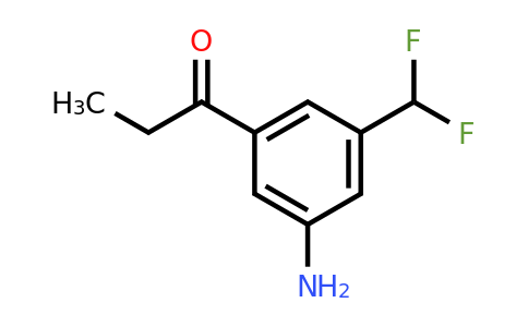 1806434-47-8 | 1-(3-Amino-5-(difluoromethyl)phenyl)propan-1-one
