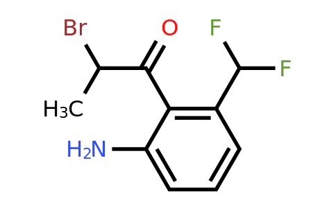 1806434-48-9 | 1-(2-Amino-6-(difluoromethyl)phenyl)-2-bromopropan-1-one