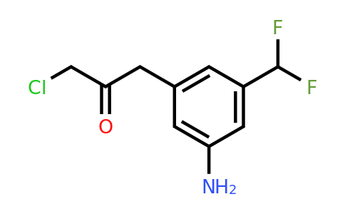 1806434-56-9 | 1-(3-Amino-5-(difluoromethyl)phenyl)-3-chloropropan-2-one