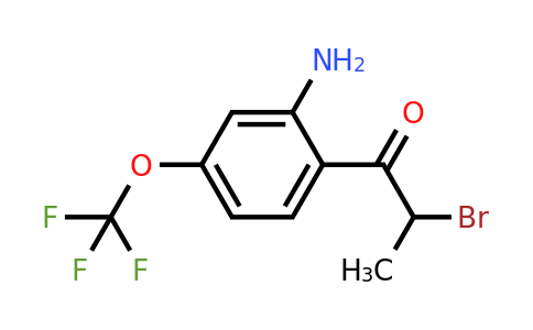 1806434-57-0 | 1-(2-Amino-4-(trifluoromethoxy)phenyl)-2-bromopropan-1-one