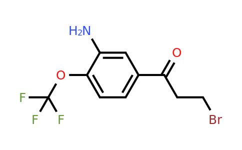 1806434-59-2 | 1-(3-Amino-4-(trifluoromethoxy)phenyl)-3-bromopropan-1-one
