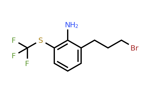 1806434-81-0 | 2-(3-Bromopropyl)-6-(trifluoromethylthio)aniline