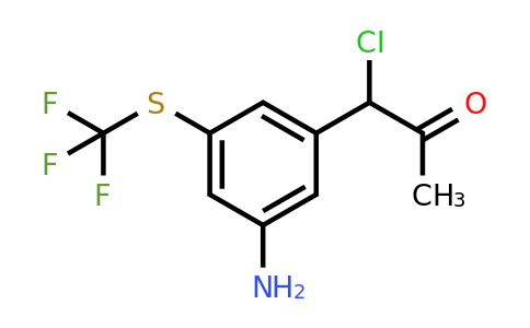 1806434-83-2 | 1-(3-Amino-5-(trifluoromethylthio)phenyl)-1-chloropropan-2-one