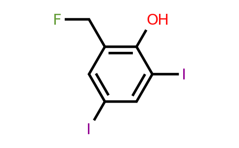 1806435-59-5 | 2,4-Diiodo-6-(fluoromethyl)phenol