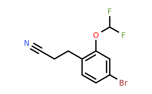 1806435-76-6 | 3-(4-Bromo-2-(difluoromethoxy)phenyl)propanenitrile