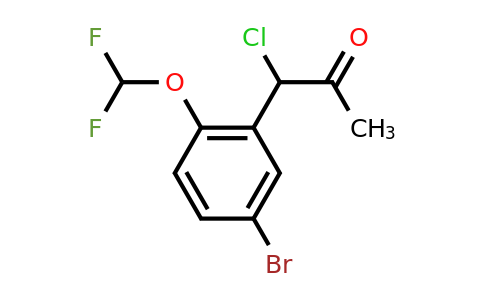 1806435-88-0 | 1-(5-Bromo-2-(difluoromethoxy)phenyl)-1-chloropropan-2-one