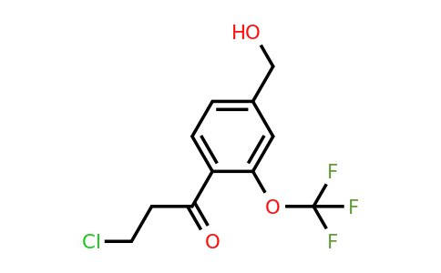 1806437-78-4 | 4-(3-Chloropropanoyl)-3-(trifluoromethoxy)benzylalcohol