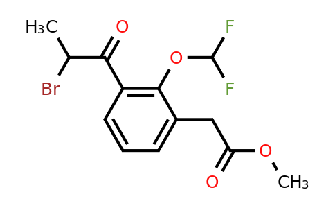 1806438-10-7 | Methyl 3-(2-bromopropanoyl)-2-(difluoromethoxy)phenylacetate