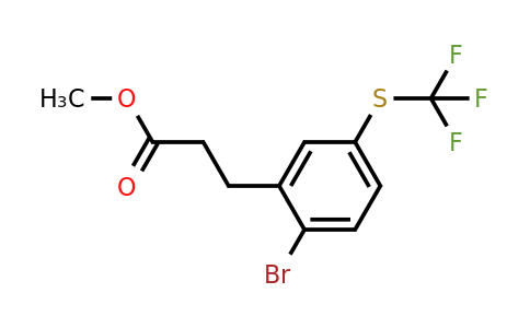 1806438-39-0 | Methyl 3-(2-bromo-5-(trifluoromethylthio)phenyl)propanoate
