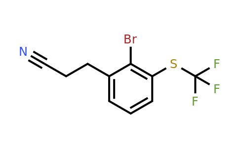 1806438-44-7 | 3-(2-Bromo-3-(trifluoromethylthio)phenyl)propanenitrile