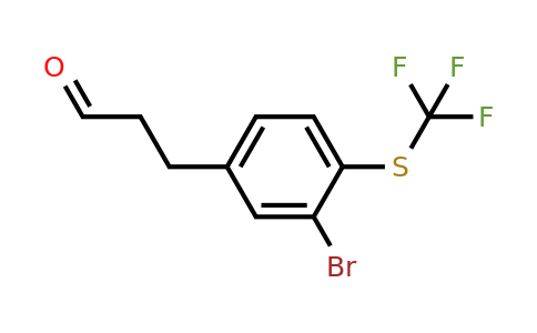 1806438-57-2 | 3-(3-Bromo-4-(trifluoromethylthio)phenyl)propanal
