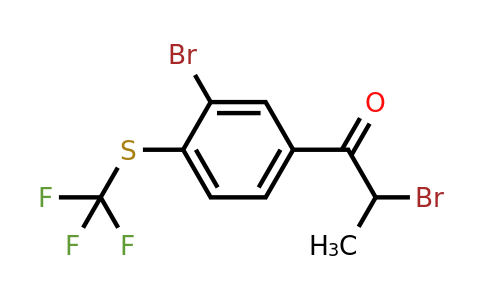 1806438-63-0 | 2-Bromo-1-(3-bromo-4-(trifluoromethylthio)phenyl)propan-1-one