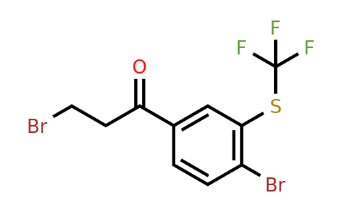 1806438-70-9 | 3-Bromo-1-(4-bromo-3-(trifluoromethylthio)phenyl)propan-1-one
