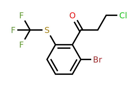 1806438-81-2 | 1-(2-Bromo-6-(trifluoromethylthio)phenyl)-3-chloropropan-1-one