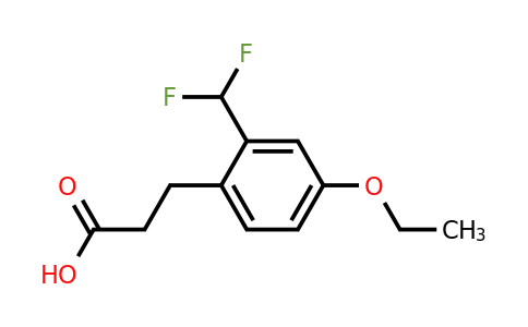 1806439-59-7 | 2-(Difluoromethyl)-4-ethoxyphenylpropanoic acid