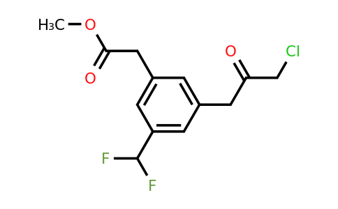 1806439-64-4 | Methyl 3-(3-chloro-2-oxopropyl)-5-(difluoromethyl)phenylacetate