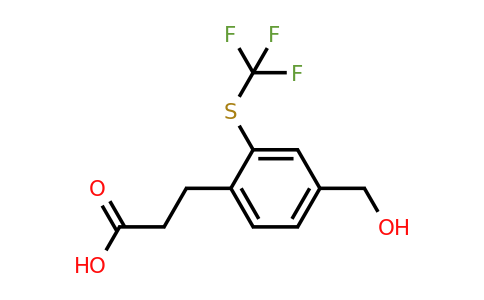 1806440-06-1 | 3-(4-(Hydroxymethyl)-2-(trifluoromethylthio)phenyl)propanoic acid