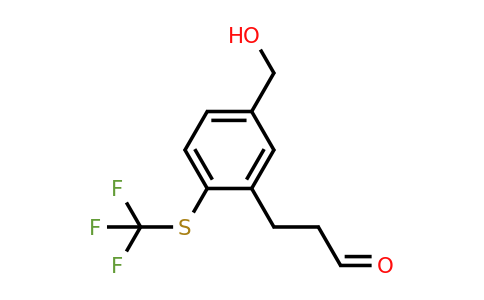 1806440-44-7 | 3-(3-Oxopropyl)-4-(trifluoromethylthio)benzylalcohol