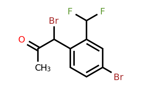 1806440-78-7 | 1-Bromo-1-(4-bromo-2-(difluoromethyl)phenyl)propan-2-one