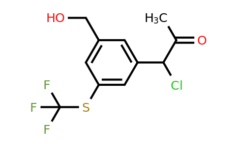1806440-88-9 | 3-(1-Chloro-2-oxopropyl)-5-(trifluoromethylthio)benzylalcohol