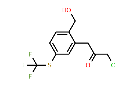 1806440-92-5 | 2-(3-Chloro-2-oxopropyl)-4-(trifluoromethylthio)benzylalcohol