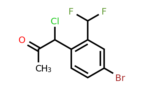 1806440-94-7 | 1-(4-Bromo-2-(difluoromethyl)phenyl)-1-chloropropan-2-one