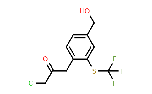 1806440-98-1 | 4-(3-Chloro-2-oxopropyl)-3-(trifluoromethylthio)benzylalcohol