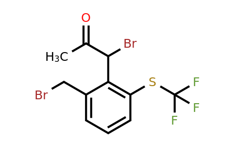 1806442-03-4 | 1-Bromo-1-(2-(bromomethyl)-6-(trifluoromethylthio)phenyl)propan-2-one