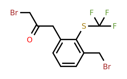 1806442-14-7 | 1-Bromo-3-(3-(bromomethyl)-2-(trifluoromethylthio)phenyl)propan-2-one