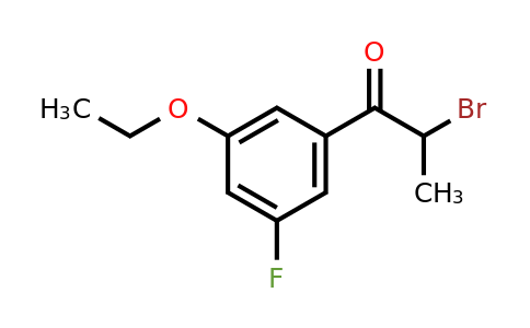 1806443-02-6 | 2-Bromo-1-(3-ethoxy-5-fluorophenyl)propan-1-one