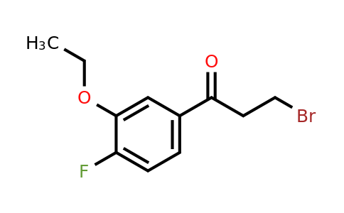 1806443-15-1 | 3-Bromo-1-(3-ethoxy-4-fluorophenyl)propan-1-one