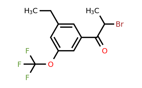 1806443-98-0 | 2-Bromo-1-(3-ethyl-5-(trifluoromethoxy)phenyl)propan-1-one