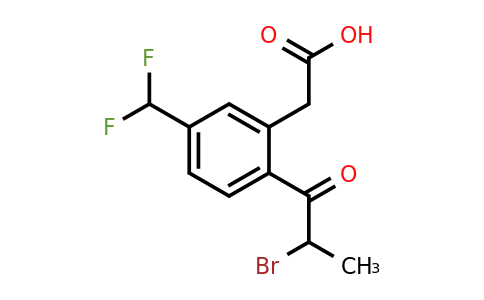 1806444-09-6 | 2-(2-Bromopropanoyl)-5-(difluoromethyl)phenylacetic acid