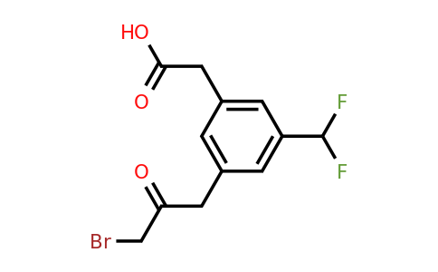 1806444-74-5 | 3-(3-Bromo-2-oxopropyl)-5-(difluoromethyl)phenylacetic acid