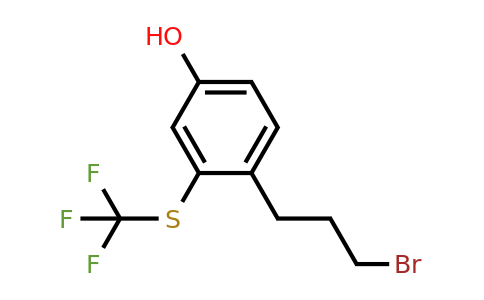 4-(3-Bromopropyl)-3-(trifluoromethylthio)phenol