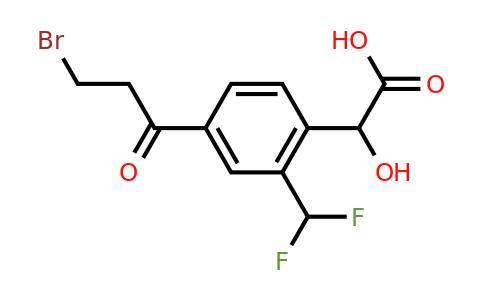 1806445-31-7 | 4-(3-Bromopropanoyl)-2-(difluoromethyl)mandelic acid